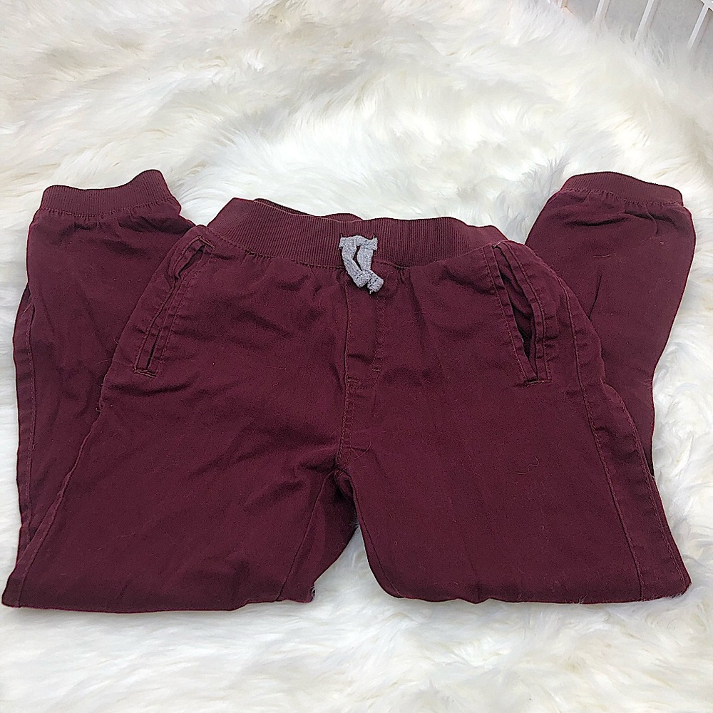 LEE Kids Maroon Jogger Pants | Relaxed Fit | Size Small